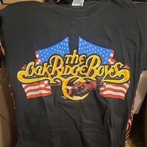 Oak Ridge Boys American Flag Eagle 2002 Shirt Medium